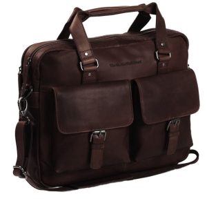 תיק צד גדול מעור למחשב 17" Chesterfield Brand Dylan