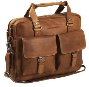 תיק צד גדול מעור למחשב 17" Chesterfield Brand Dylan
